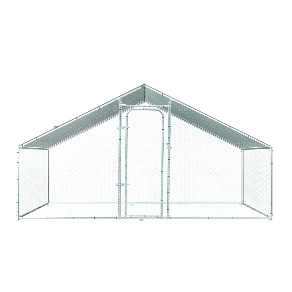 Cotet exterior pentru pasari din otel galvanizat 200x300x200cm