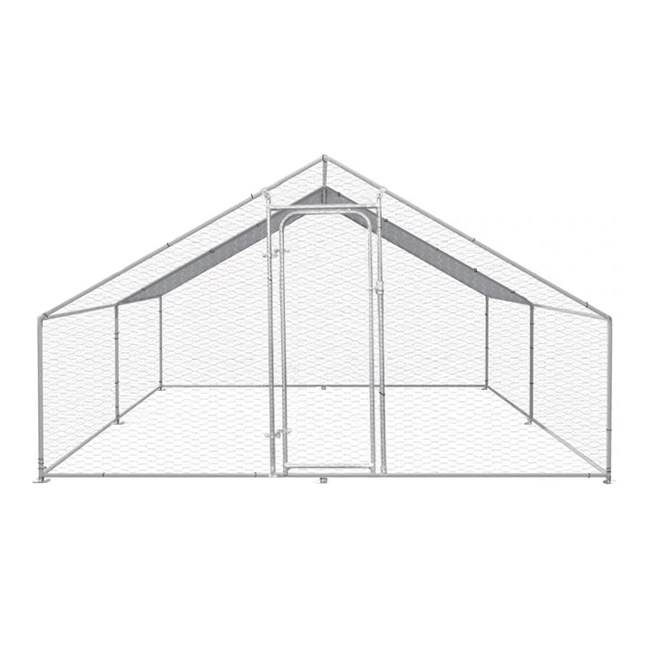 Cotet exterior din otel galvanizat pentru pasari 400x300x195cm