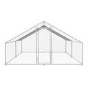 Cotet exterior din otel galvanizat pentru pasari 400x300x195cm