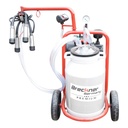 Aparat de muls vaci cu grup colector 160cc, sasiu vopsit electrostatic, bidon aluminiu 30L, 1 post