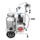 Aparat de muls vaci cu grup colector 160cc, sasiu galvanizat, bidon inox 30L, 1 post