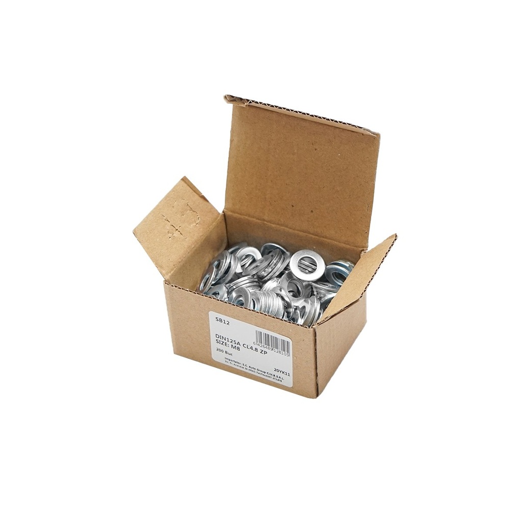 Saibe zincate DIN 125A-4.8 M8 200 buc