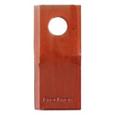 Lama torsionata, sens de rotatie dreapta pentru cositoare rotativa 107x48x4mm 18,5mm