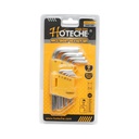 Set 9 chei imbus hexagonale scurte 1.5-10mm Cr-V Hoteche
