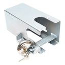 Blocaj antifurt metalic inoxidabil cu doua chei, 110x110x217mm pentru cupla remorcare