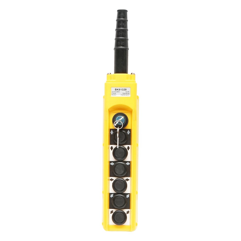 Telecomanda industriala cu 6 comenzi si contact general cu cheie 380V