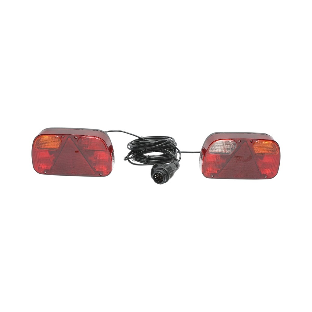 Set lampi universale remorca 12V cu 6 functii, cablaj 5.5m si priza 13 pini