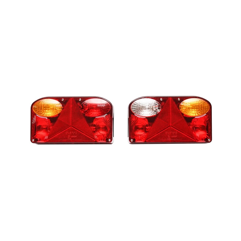Set lampi spate cu 7 functii cablu 300mm, 12V, becuri 21W/5W, dimensiune 235x130x55mm