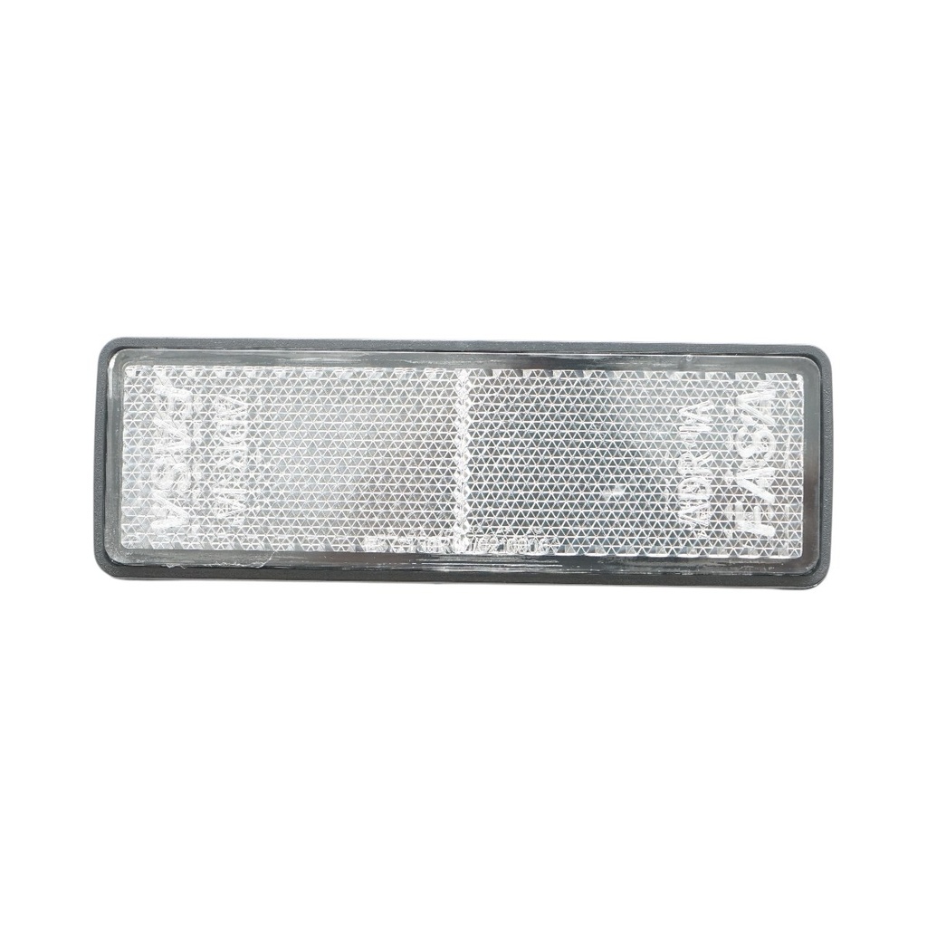 Reflectorizant dreptunghiular alb fata cu adeziv 90x32mm