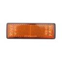 Reflectorizant dreptunghiular galben lateral cu adeziv 90x32mm
