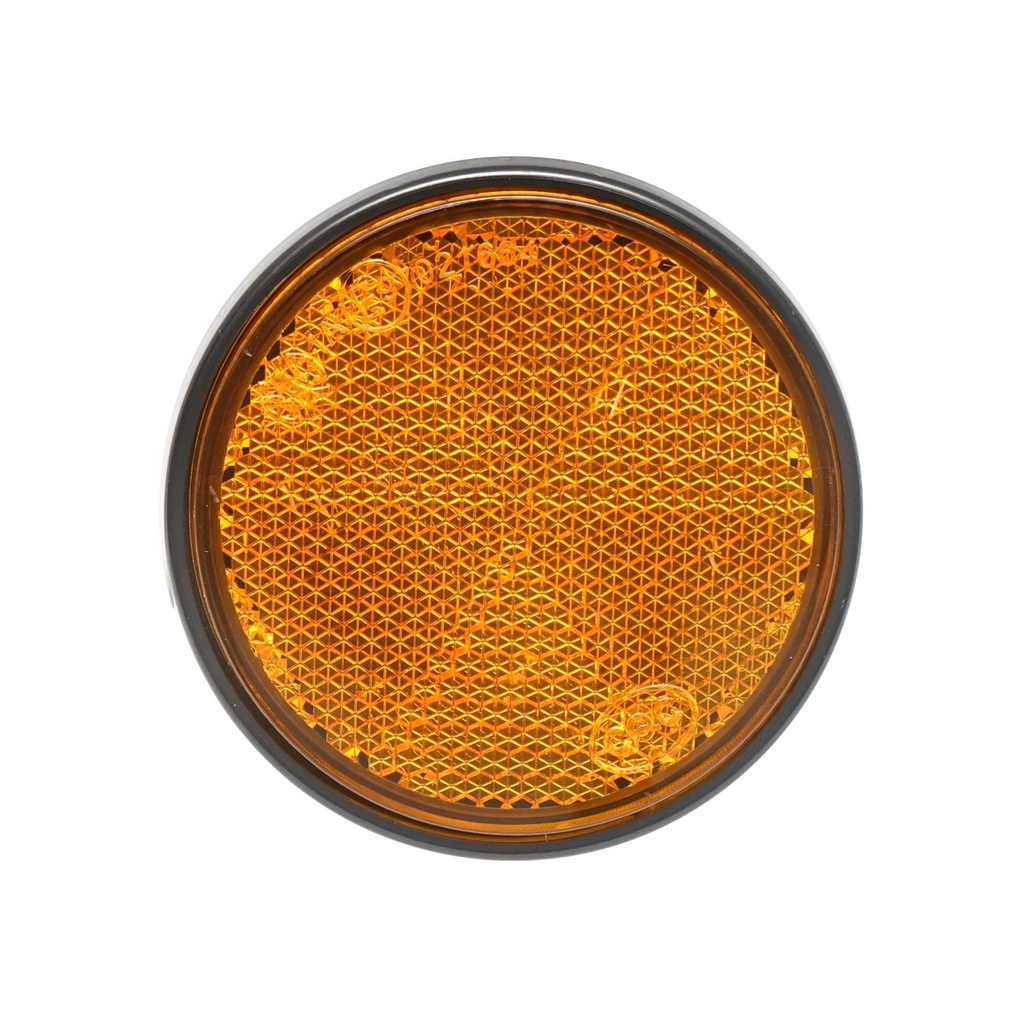 Reflectorizant rotund 60mm galben lateral