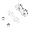Conector fir electric galvanizat cu suruburi pentru gard electric