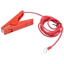 Cablu de racordare cu clema crocodil rosu pentru gard electric