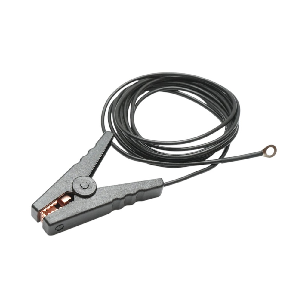 Cablu de racordare cu clema crocodil negru pentru gard electric