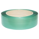 Banda de legat PET poliester, 19x0,8mm, verde, rola 1000m