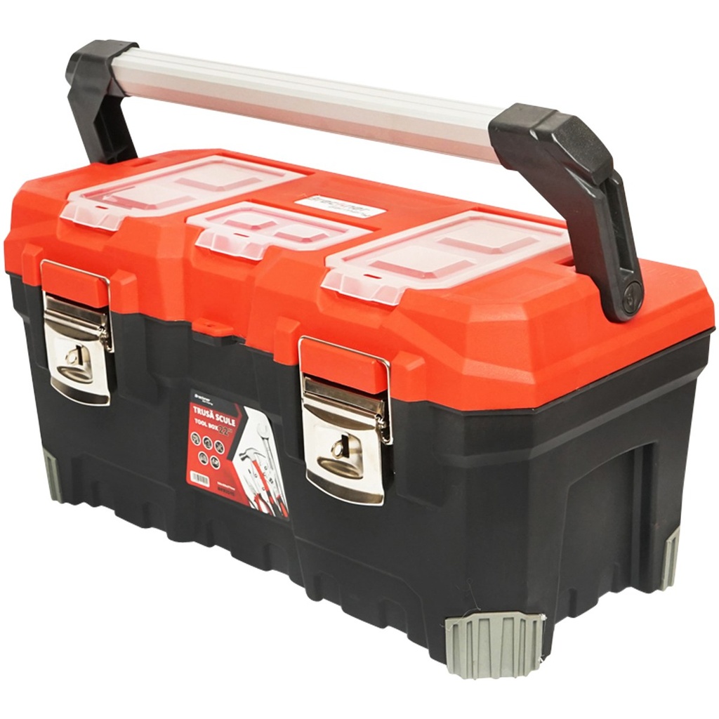 Cutie pentru scule profesionala cu maner aluminiu 560x300x277mm