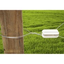 Izolator de capat, alb pentru gard electric