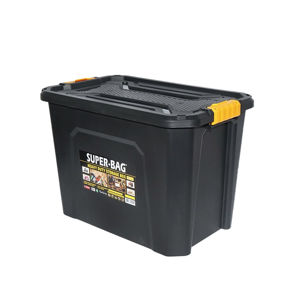 Cutie depozitare cu capac pentru sarcini grele 60L 580x380x405mm