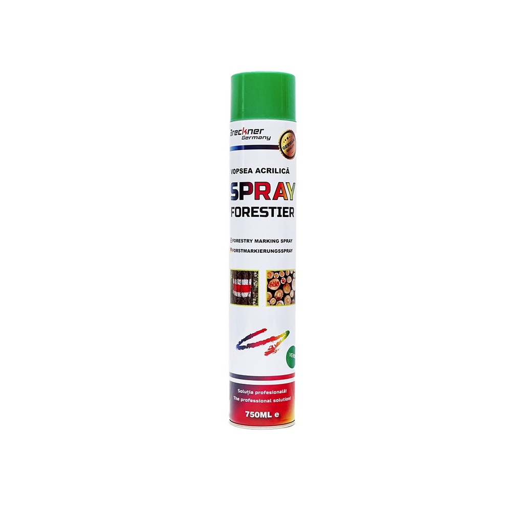 Vopsea spray marcaj forestier verde 750ml