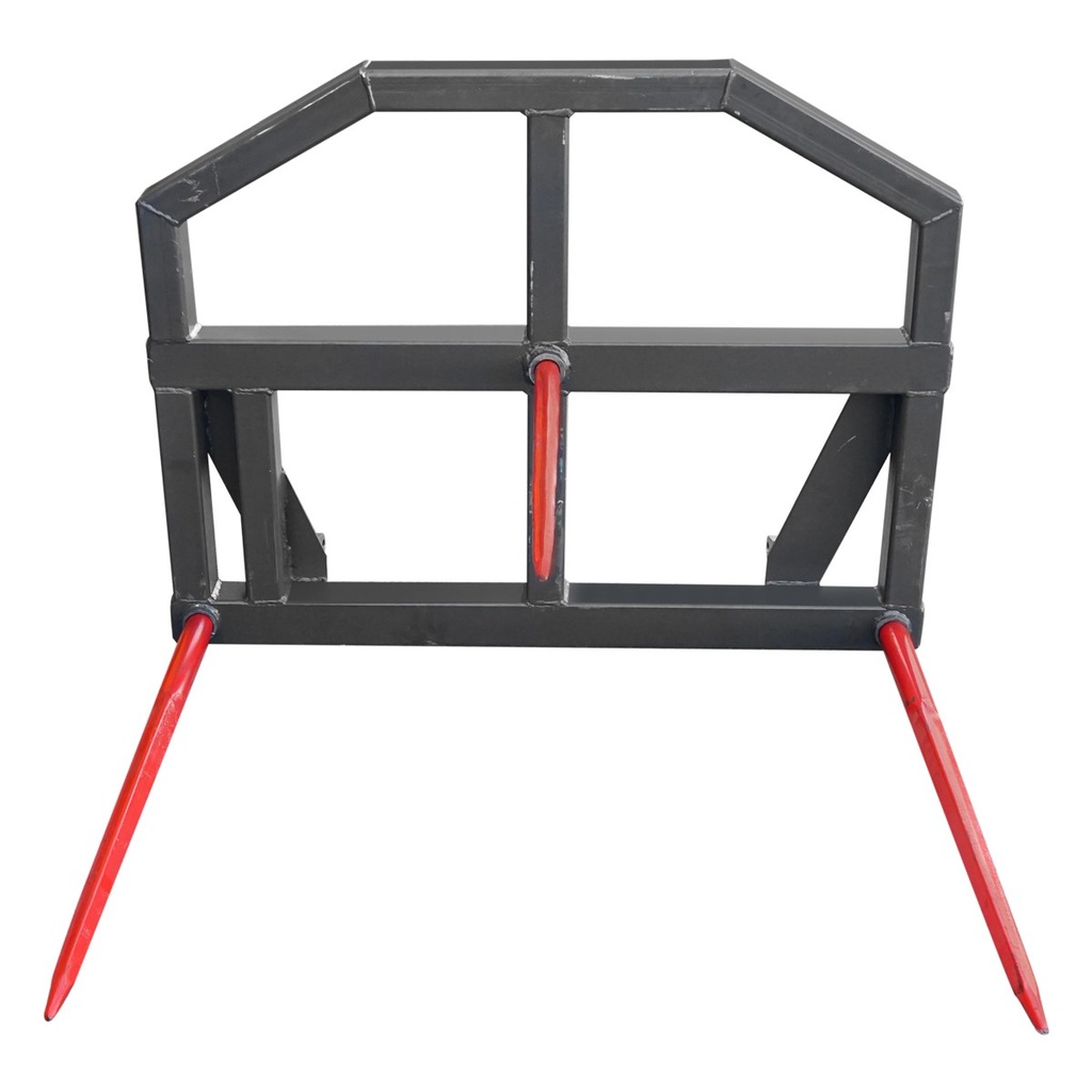 Furca cu 3 tepuse 2x1100mm 1x800mm pentru manipulare baloti greutate maxima 1500kg