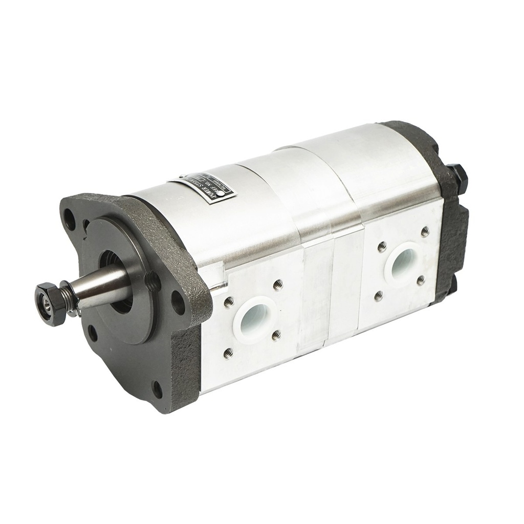 Pompa hidraulica cu sens rotatie stanga, debit 14+8cm3 pentru Claas, Renault 7700035525
