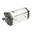 Pompa hidraulica cu sens rotatie stanga, debit 14+8cm3 pentru Claas, Renault 7700035525
