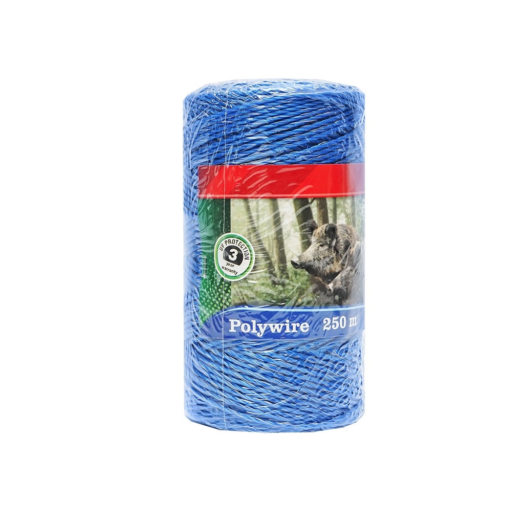 Rola fir albastru 250m 4 x 0.2mm 4 Ohm/m 200 kg gard electric