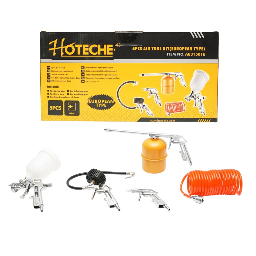 Set 5 pistoale aer comprimat Hoteche