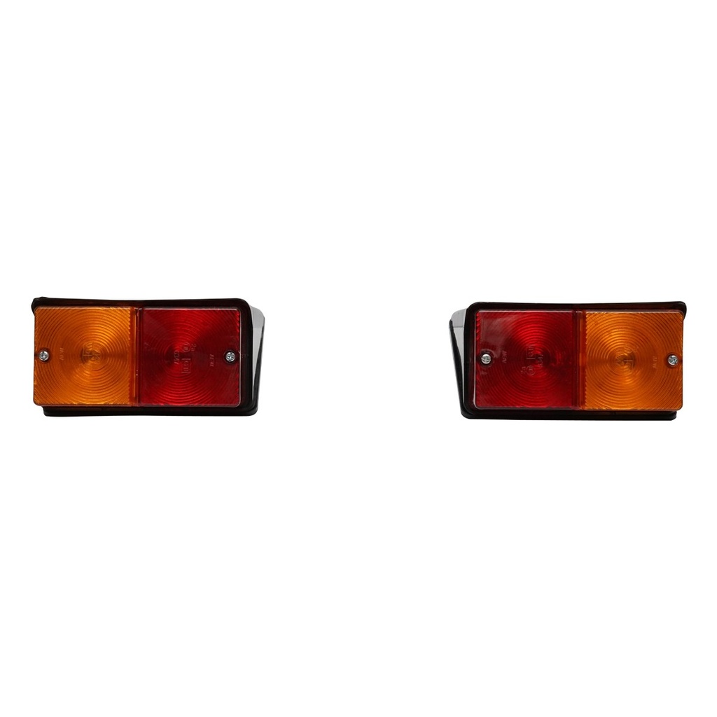 Set lampi stop si semnalizare spate rosu-galben cu cablaj si becuri pentru UTB U-445, Fiat, New Holland, Ford, Case IH, MAssey Fergusson