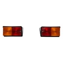 Set lampi stop si semnalizare spate rosu-galben cu cablaj si becuri pentru UTB U-445, Fiat, New Holland, Ford, Case IH, MAssey Fergusson