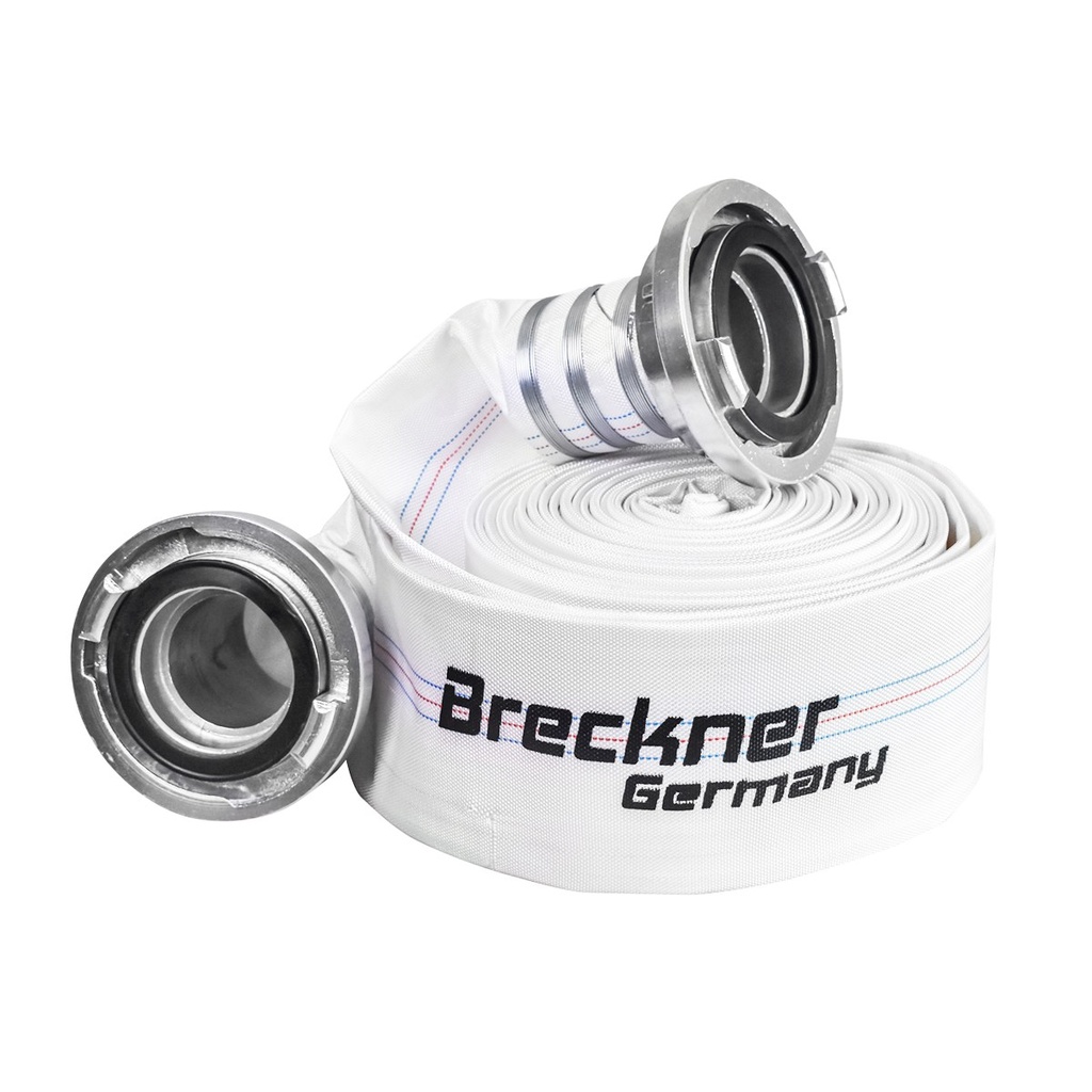 Furtun irigatii/pomp. premium din PVC 4 toli, lungime 20m cu racord aluminiu, max 10bar, panzat