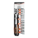 Set chei tubulare 10-24mm, prelungitor si antrenor cu clichet 1/2 inch 12 piese