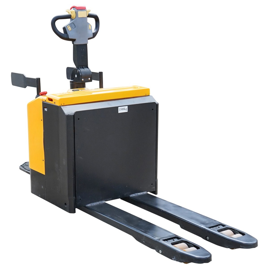 Transpalet electric cu sarcina maxima 1.5T, inaltime ridicare 85-200mm, furci 1150mm