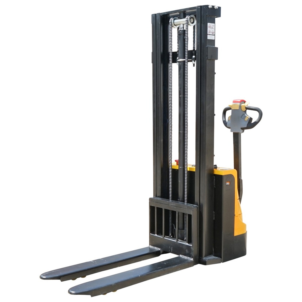 Transpalet electric cu sarcina maxima 1.6T, inaltime ridicare 3000mm, furci 1150mm