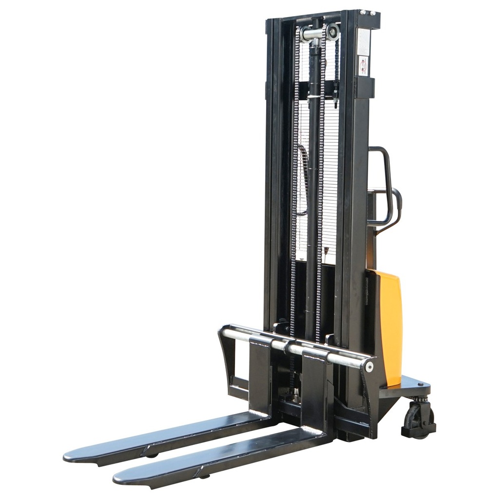 Transpalet semi-electric cu sarcina maxima 2T, inaltime ridicare 3000mm, furci 1150mm