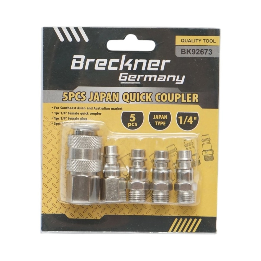 Set 5 cuple rapide 1/4 pentru scule/accesorii pneumatice