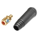 Conector 9mm, DKJ10-25 pentru cablu sudura negru
