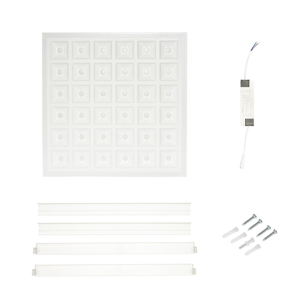Panou LED slim 48W, 220V, 6500K, IP20, 600x600x7mm aplicata sau tavan casetat