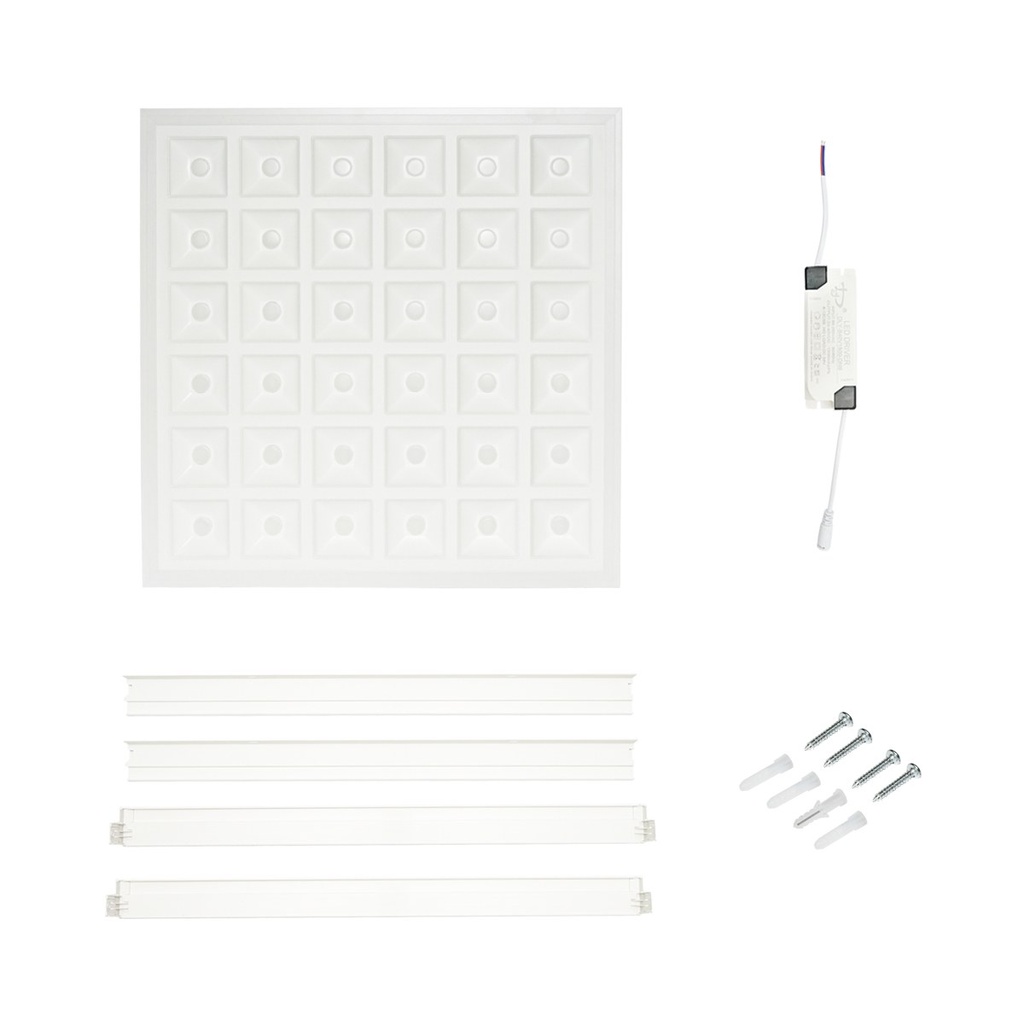 Panou LED slim 60W, 220V, IP20, 6500K, 595x595x20mm pentru tavan casetat