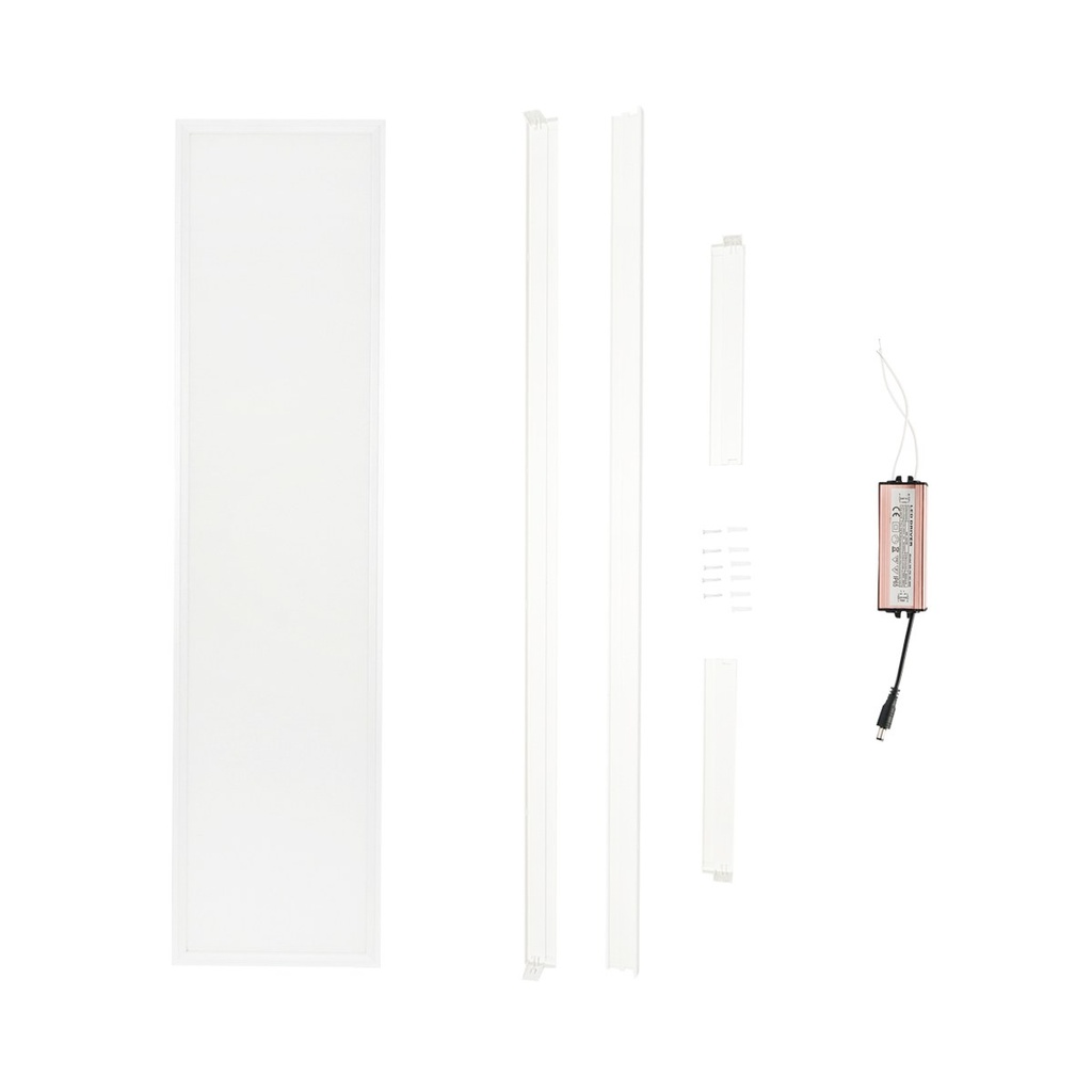 Panou LED slim 48W, 220V, IP20, 6500K, 1200x300mm cu rama montaj aplicat