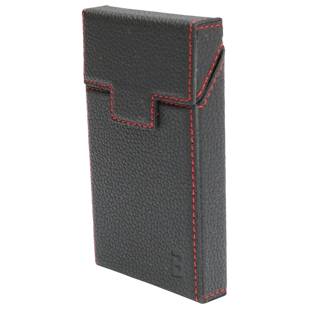 Husa neagra din piele pentru pachet de tigari P34