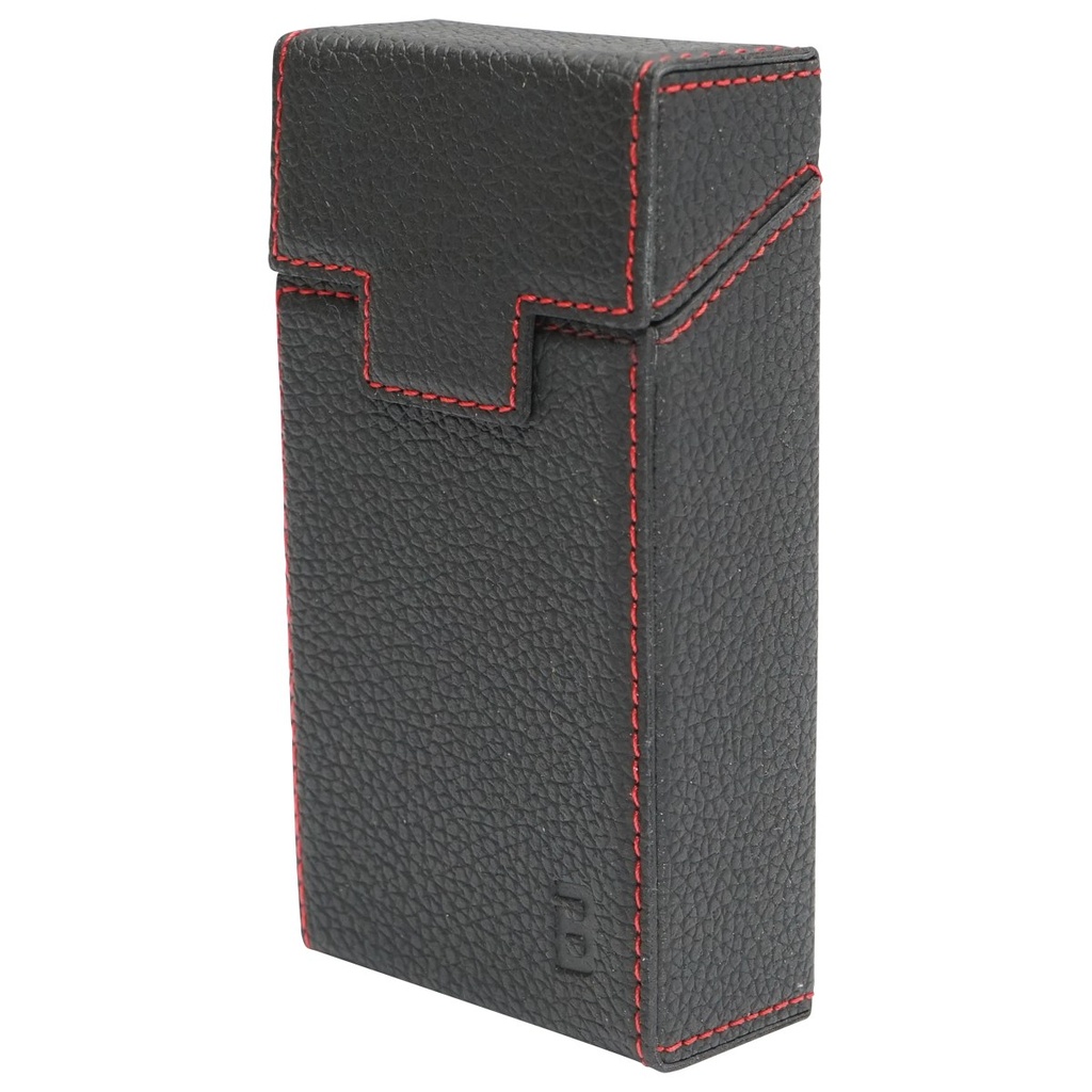 Husa neagra din piele pentru pachet de tigari P21