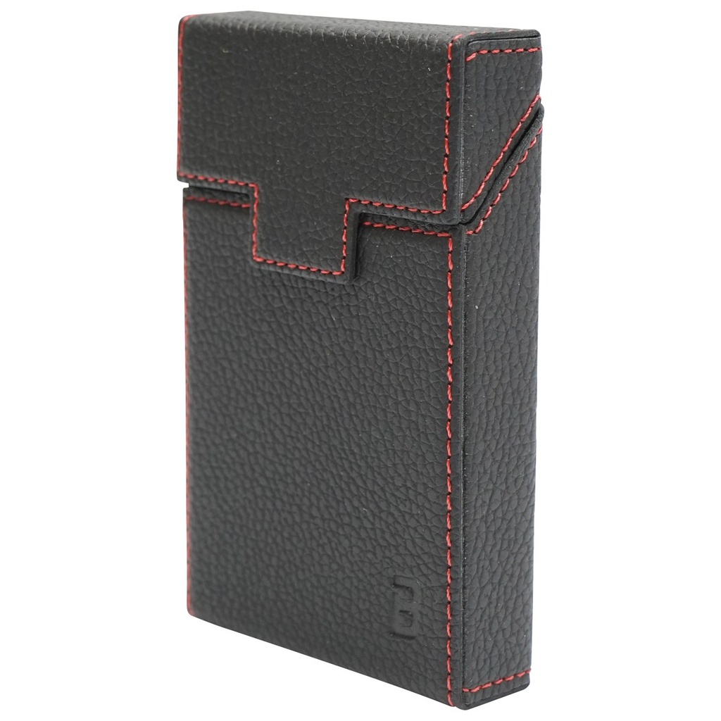 Husa neagra din piele pentru pachet de tigari P27