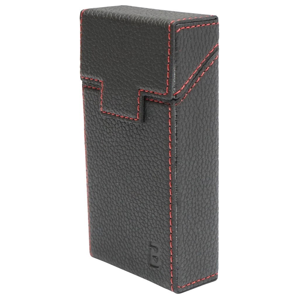 Husa neagra din piele pentru pachet de tigari P25