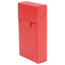 Husa rosie din piele pentru pachet de tigari P25