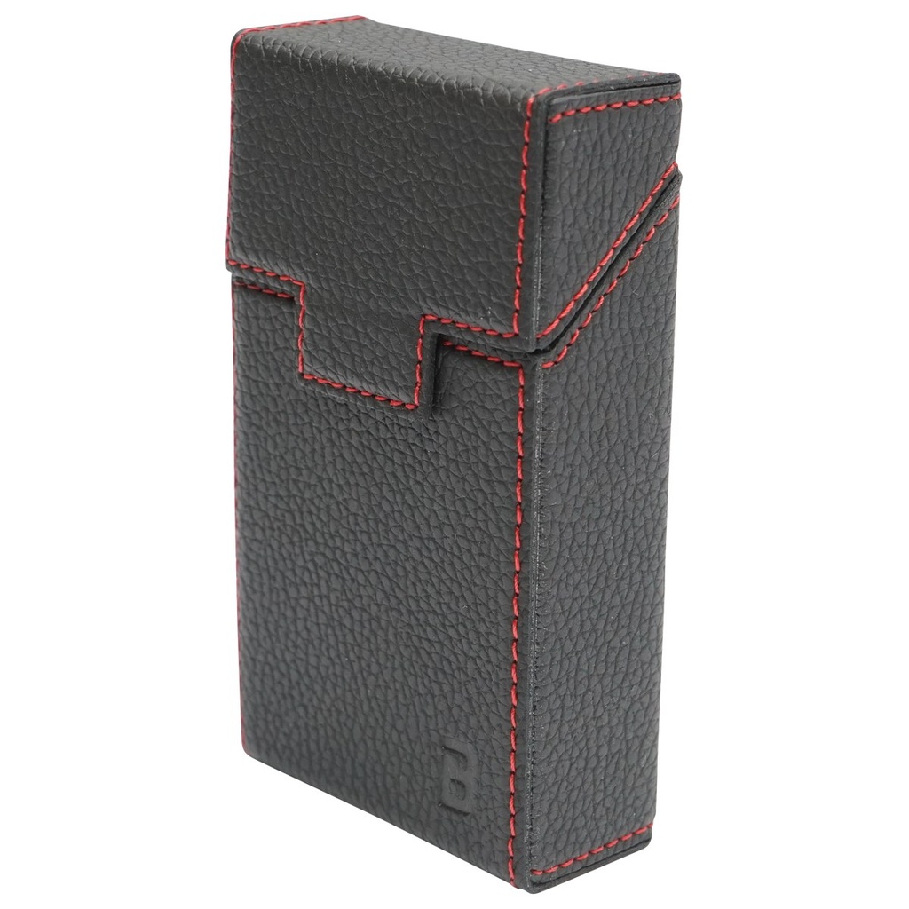 Husa neagra din piele pentru pachet de tigari P20