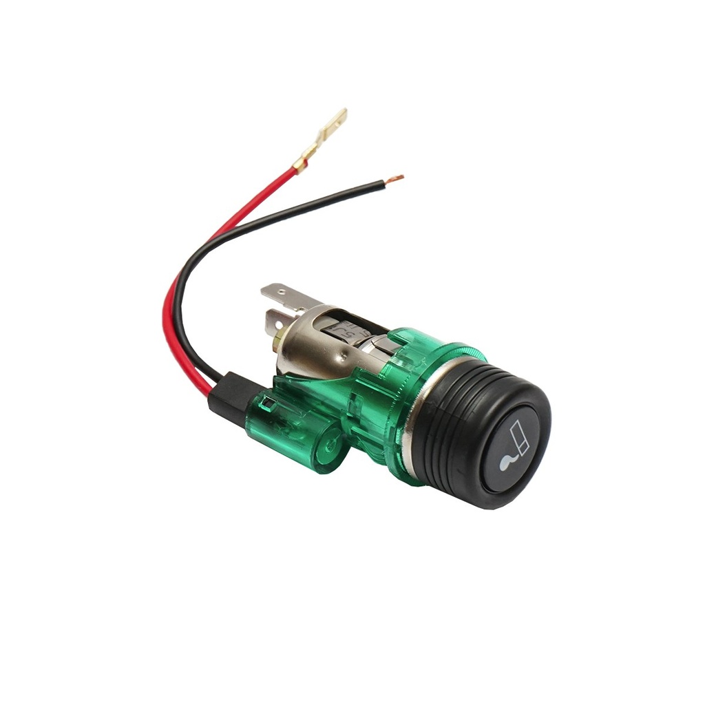 Priza cu bricheta auto universala 12V fi28, cu lumina integrata verde