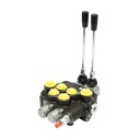 Distribuitor hidraulic cu 2 manete debit 80L/min cu levier si reductie incluse -15 /+80