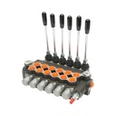 Distribuitor hidraulic cu 6 manete incluse debit 80L/min, 15 /+80