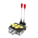 Distribuitor hidraulic cu 2 manete supapa de siguranta SD11 debit 80L/min levier si reductie -15 /+80